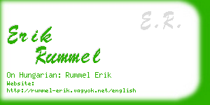 erik rummel business card